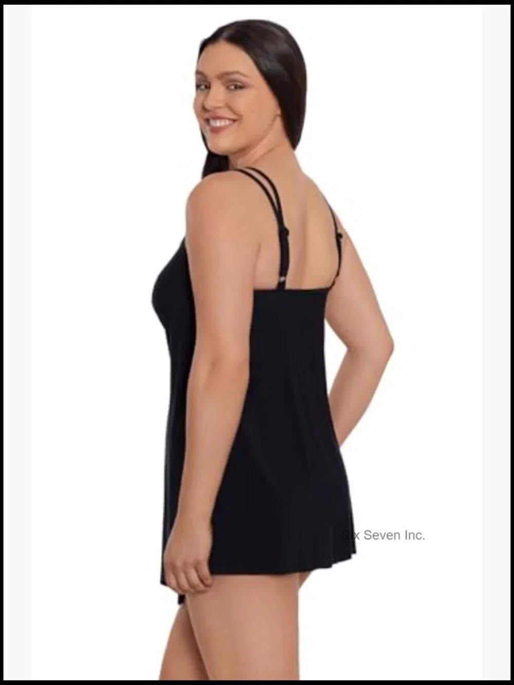 Tummy Control Swimdress with Soft Cup Bra and Powernet Lining